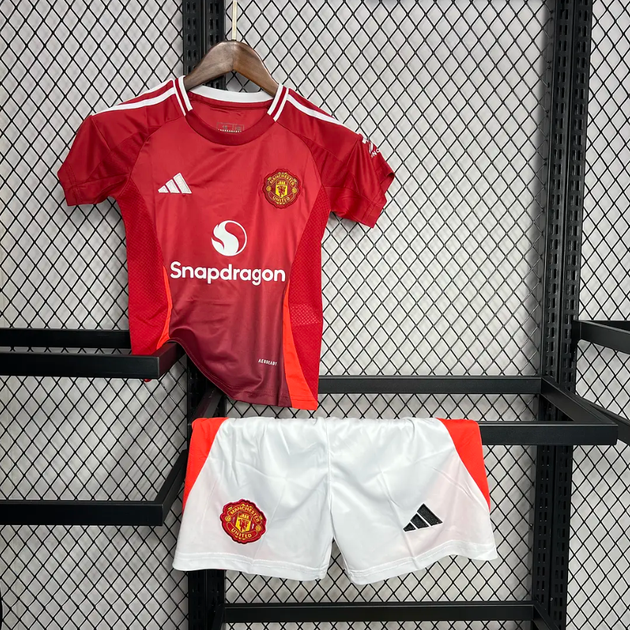 Kit Criança Manchester United Principal - 24/25