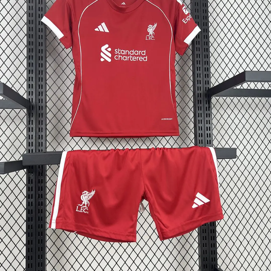 Kit Criança Liverpool Principal - 25/26