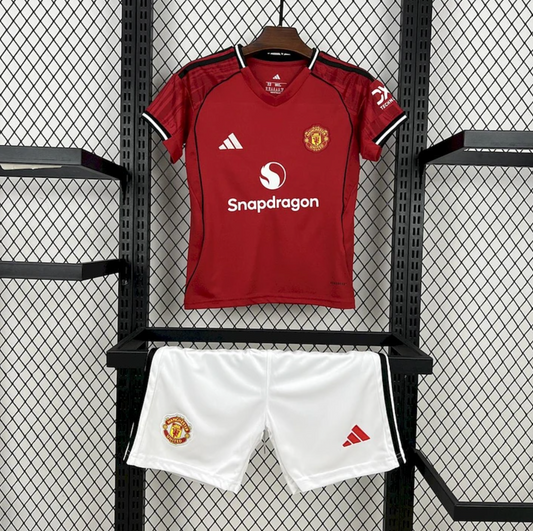 Kit Criança Manchester United Principal - 25/26