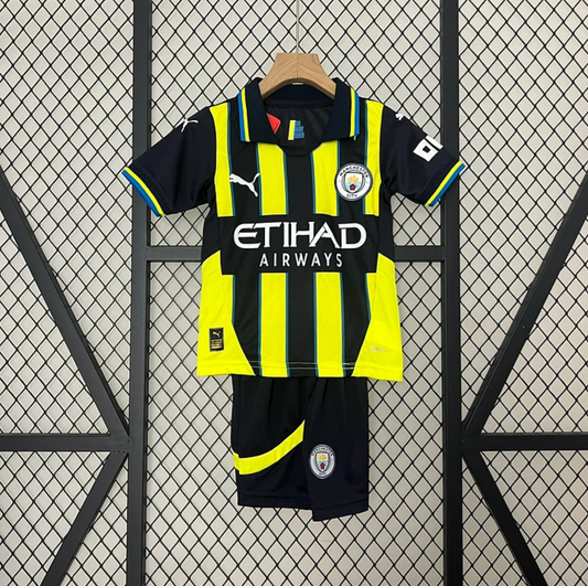 Kit Criança Manchester City Secundária - 24/25