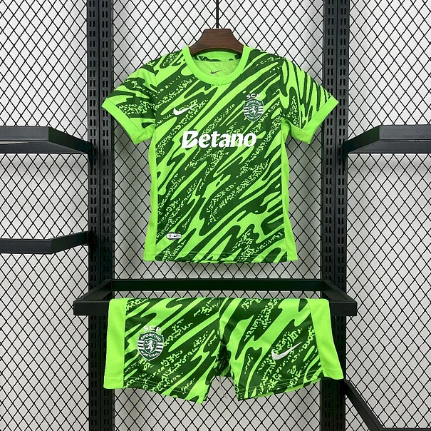 Kit Criança Sporting CP Guarda-Redes Verde - 25/26