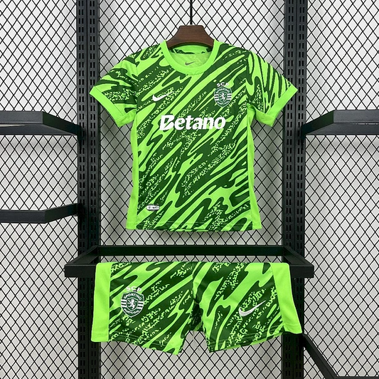 Kit Criança Sporting CP Guarda-Redes Verde - 25/26