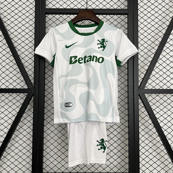 Kit Criança Sporting CP Alternativa Branca - 25/26