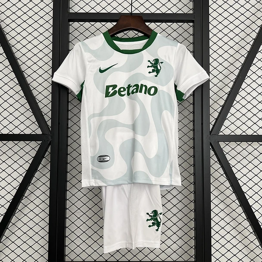 Kit Criança Sporting CP Alternativa Branca - 25/26