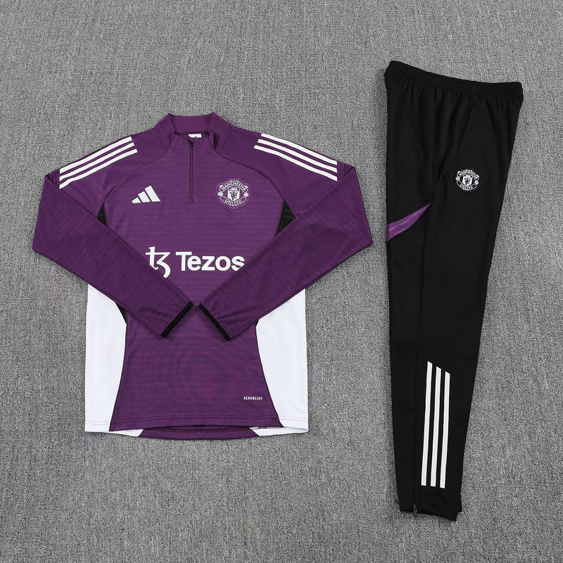 Fato de Treino Manchester United Roxo - 25/26