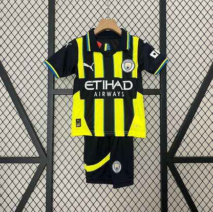 Kit Criança Manchester City Secundária - 24/25