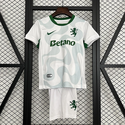Kit Criança Sporting CP Alternativa Branca - 25/26